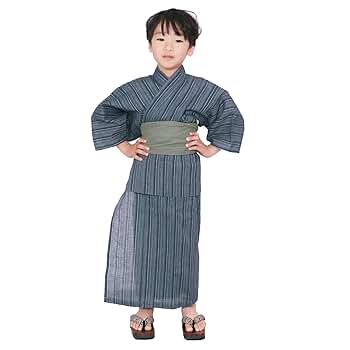 子供用 浴衣3点セット 120cm 男児 KYOETSU 浴衣 子供 セット 男の子 【 浴衣セット 豪華3点 bi し